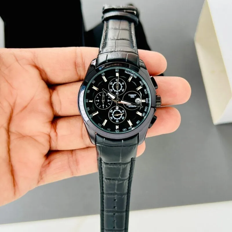 Tissot Couturier Chronograph Black Dial