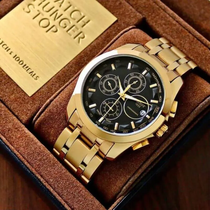 Tissot Couturier Full Gold Chronograph