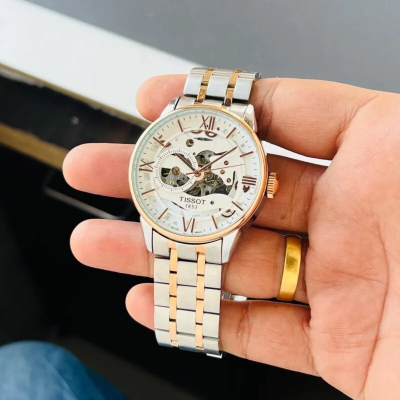 Tissot LeLocle Skeleton Two Tone Watch