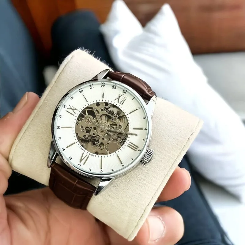 Tissot LeLocle Skeleton White Watch