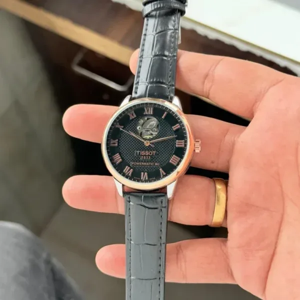 Tissot LeLocle T-Classic Leather Black Dial