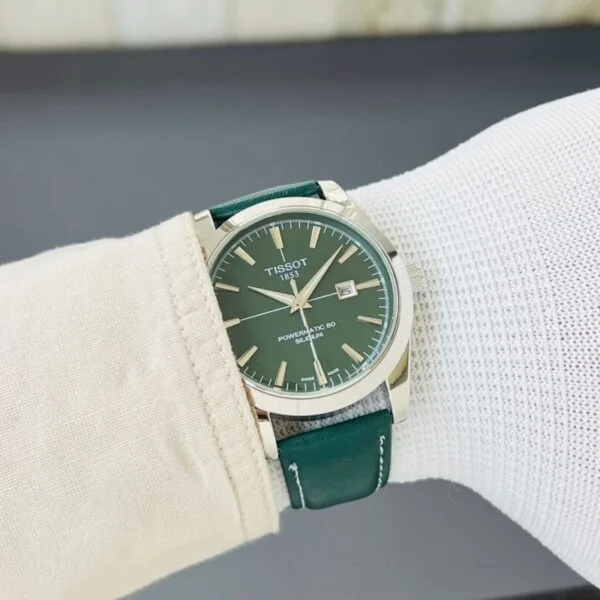 Tissot Powermatic 80 Silicum Green Watch
