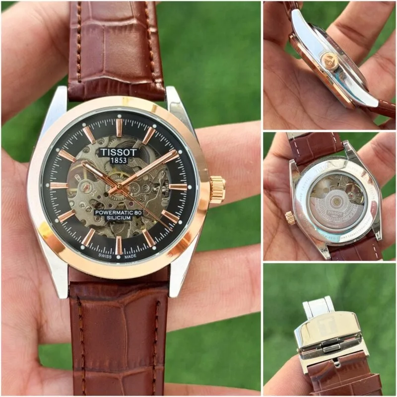Tissot Powermatic Silicum Skeleton Black Dial