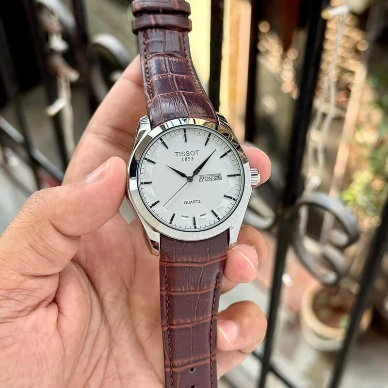 Tissot T-Classic Day-Date White Dial Watch
