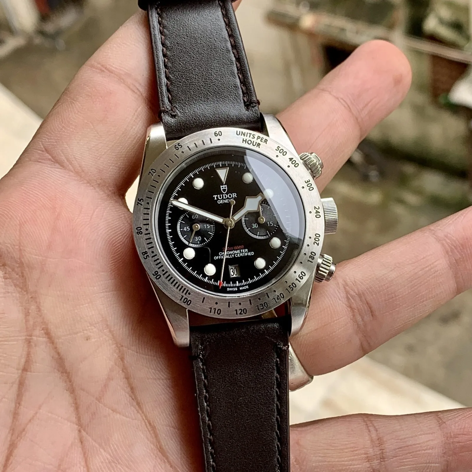 Tudor Black Bay Chronograph Silver And Black Automatic